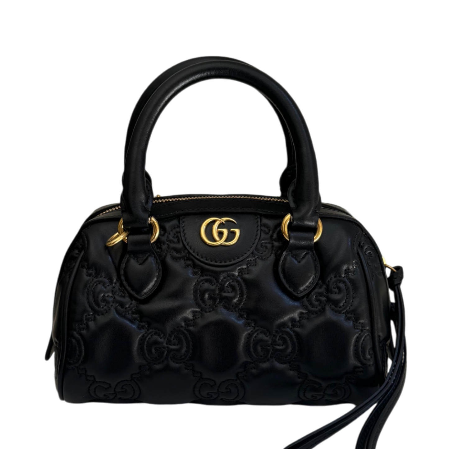Gucci GG mini Matelasse Leather Satchel Black