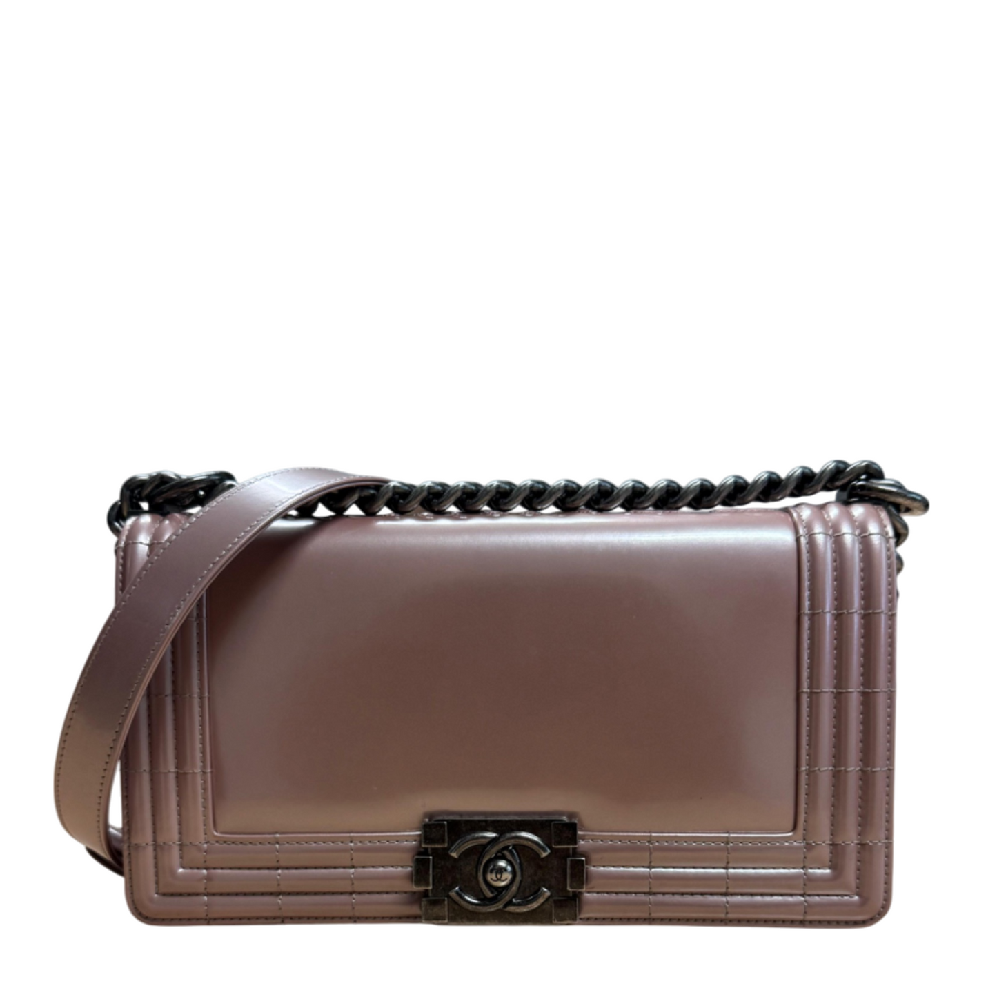 Chanel Boy Pink Glazed Calfskin