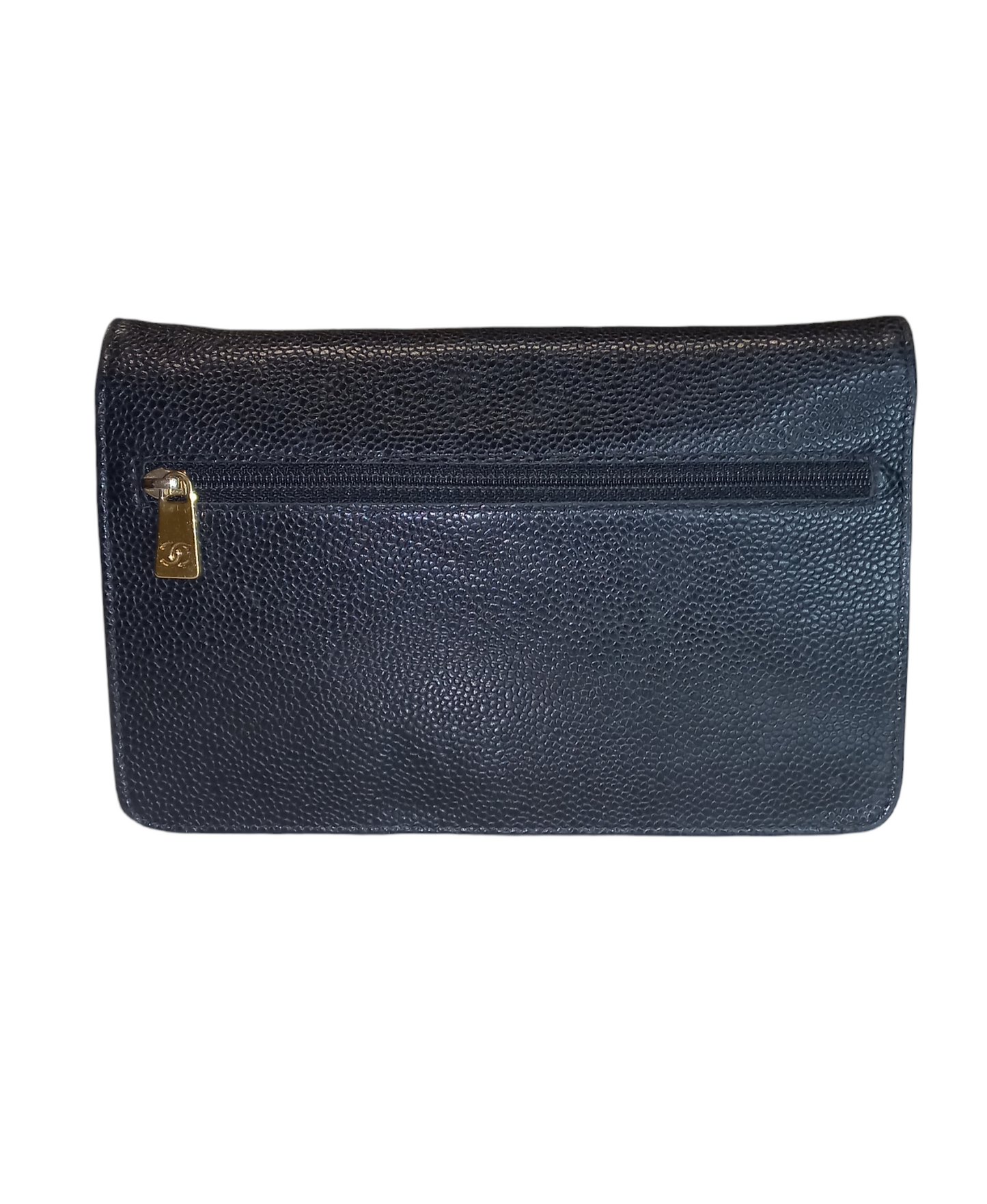 Chanel Timeless Wallet on Chain Caviar Black