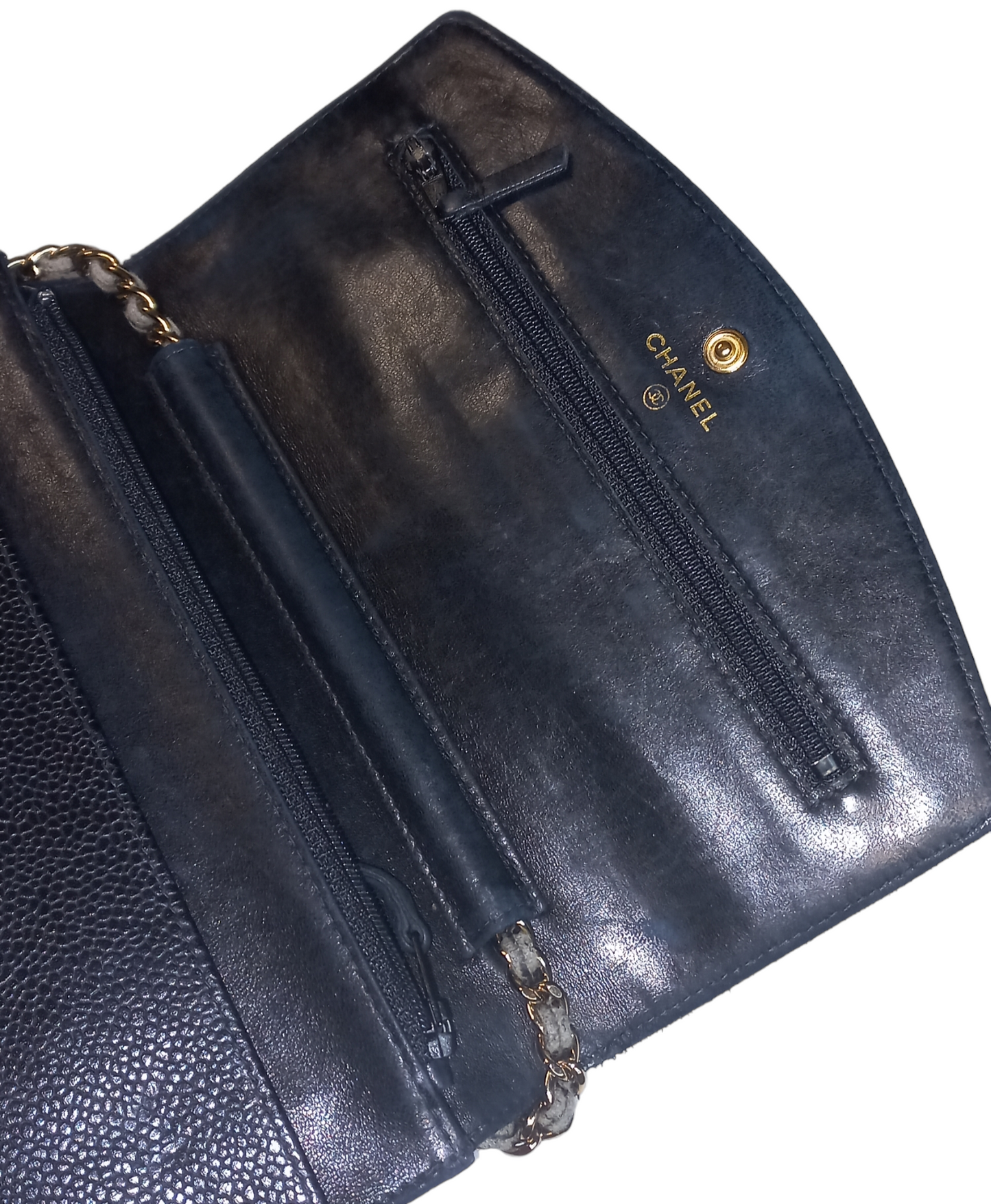 Chanel Timeless Wallet on Chain Caviar Black