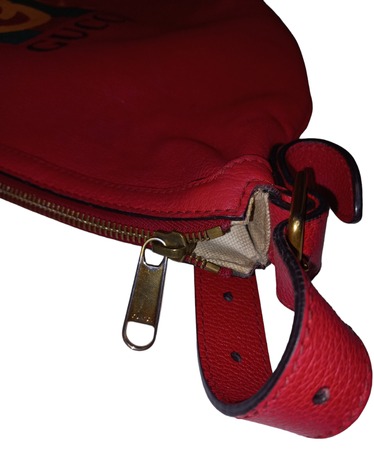 Gucci Leather Crossbody Bag NWOT Red