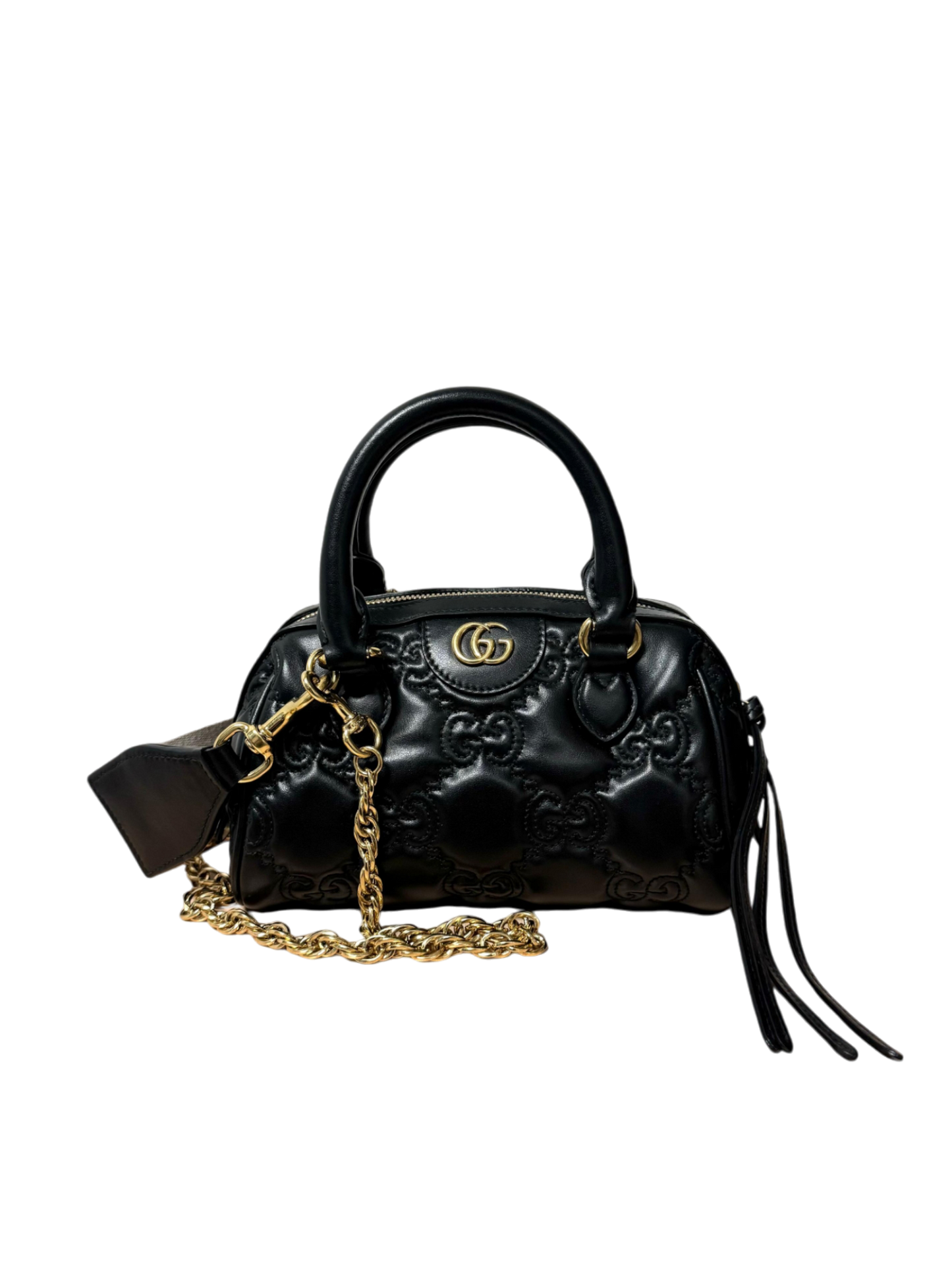 Gucci GG mini Matelasse Leather Satchel Black