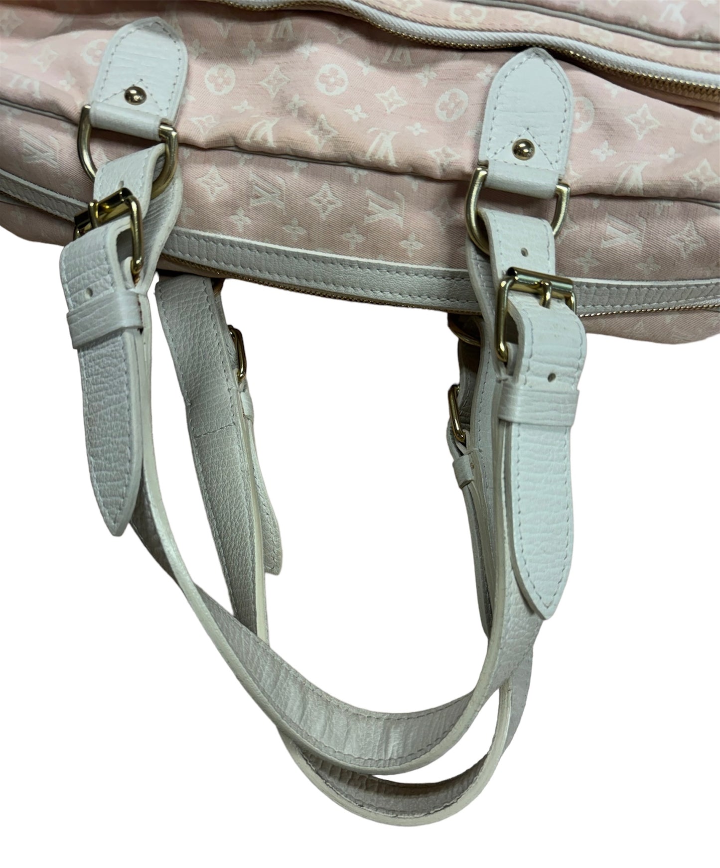 Louis Vuitton Pink Denim Diaper Nappy Bag