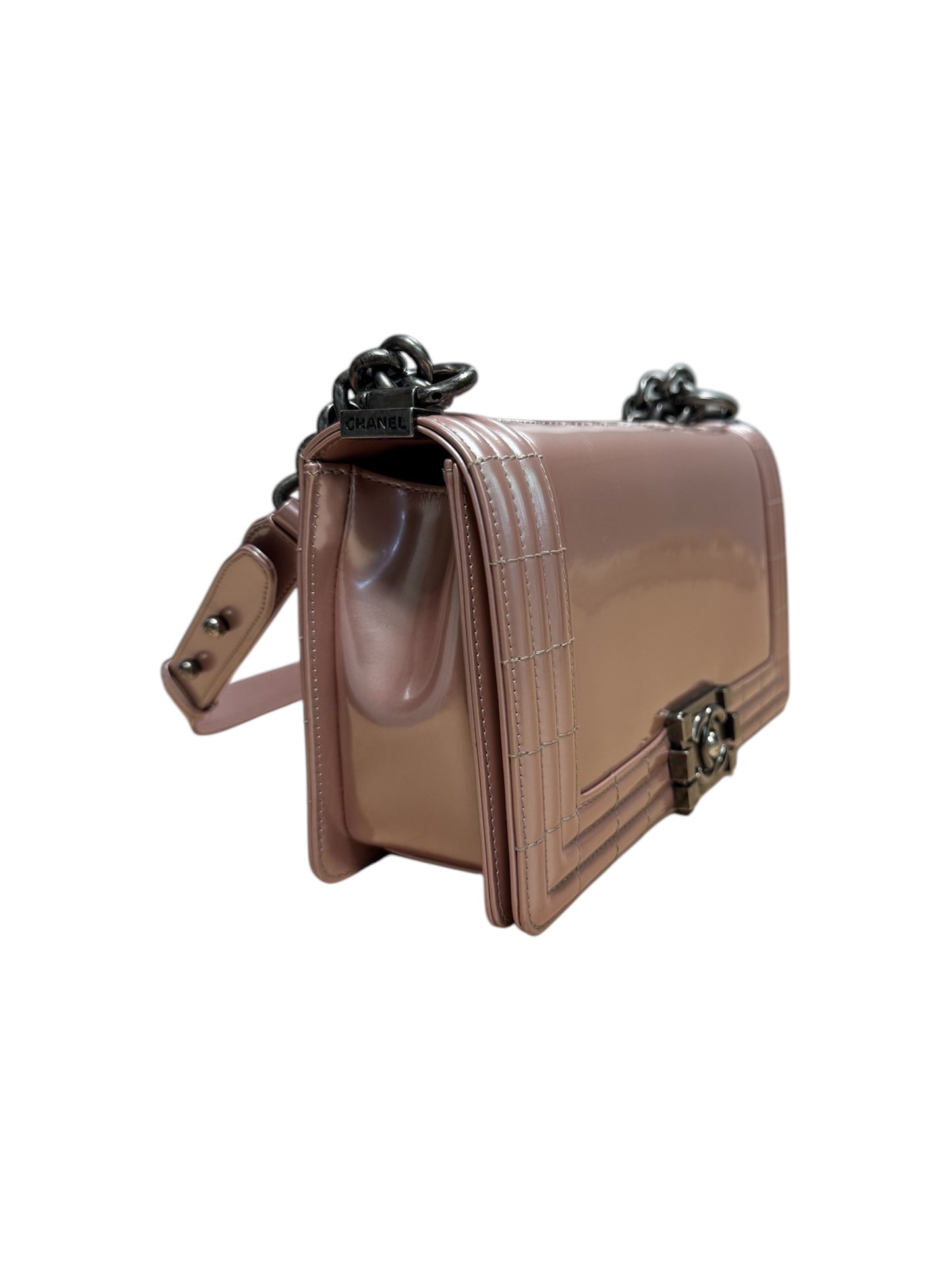 Chanel Boy Pink Glazed Calfskin