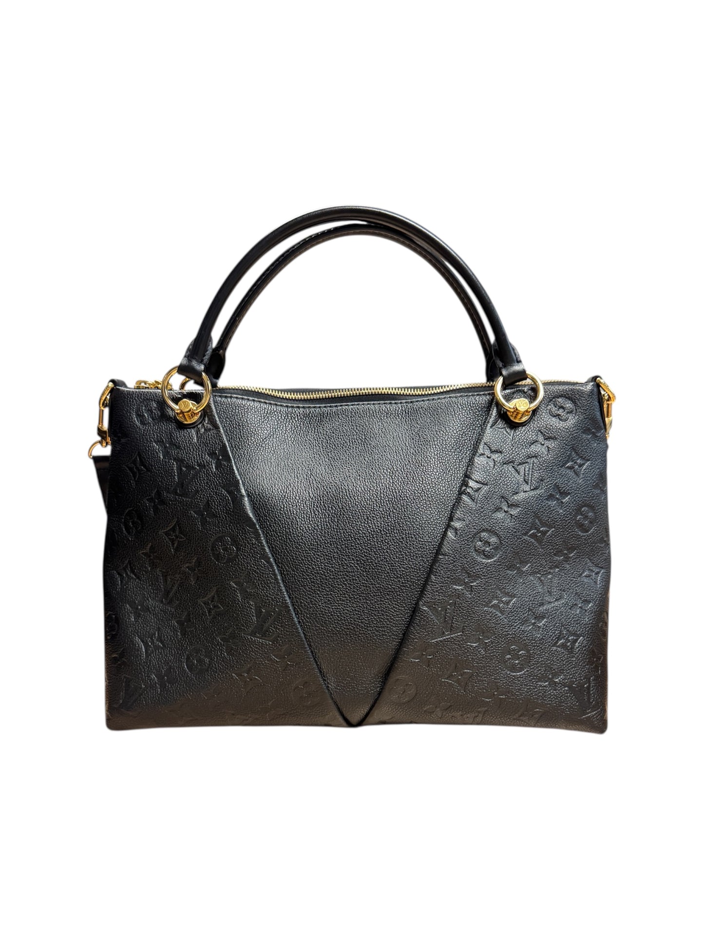 Louis Vuitton V Tote Monogram Empreinte MM Black