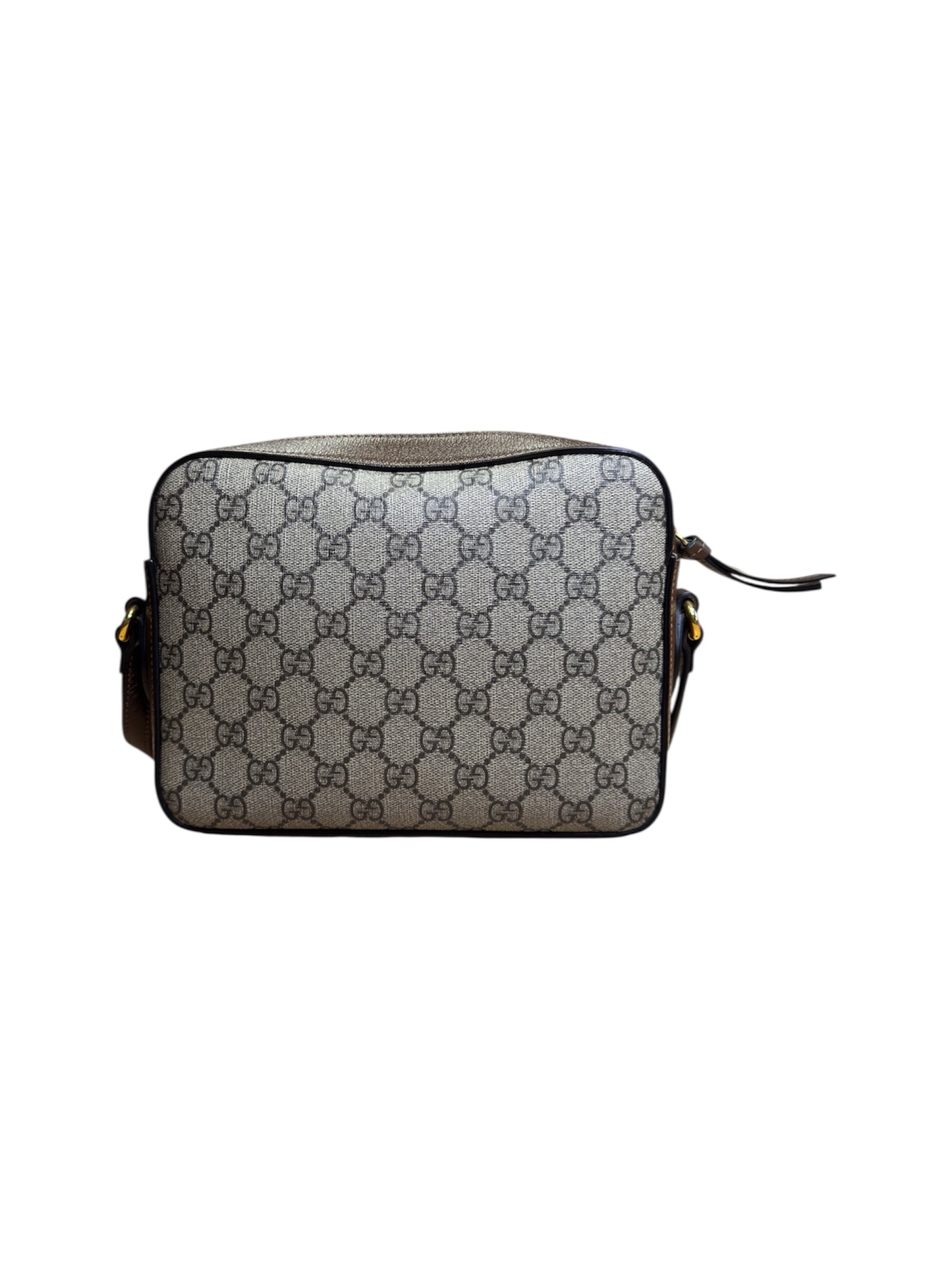 Gucci Horsebit 1955 Small Brown/Beige GG Supreme Shoulder Bag