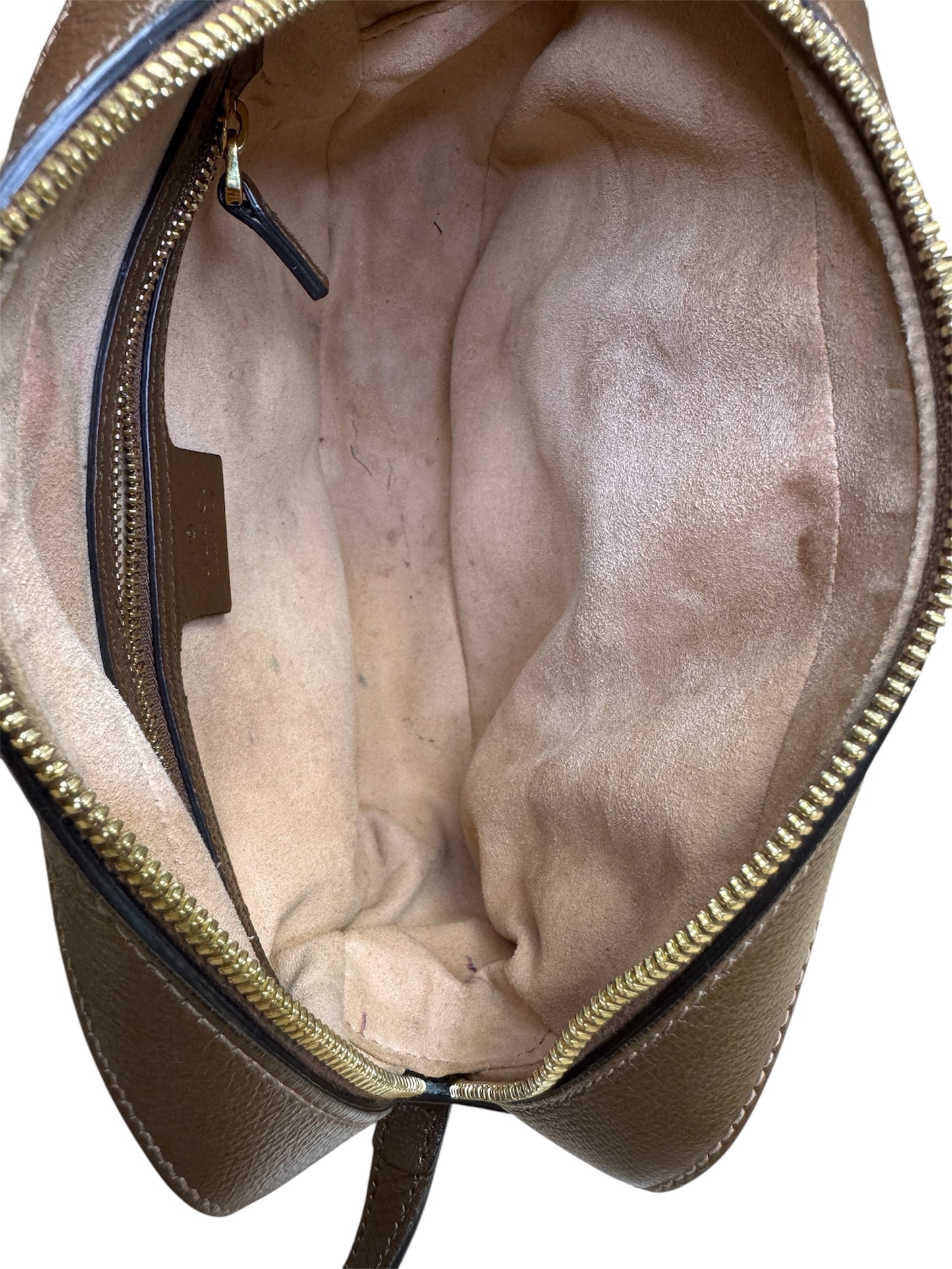 Gucci Horsebit 1955 Small Brown/Beige GG Supreme Shoulder Bag