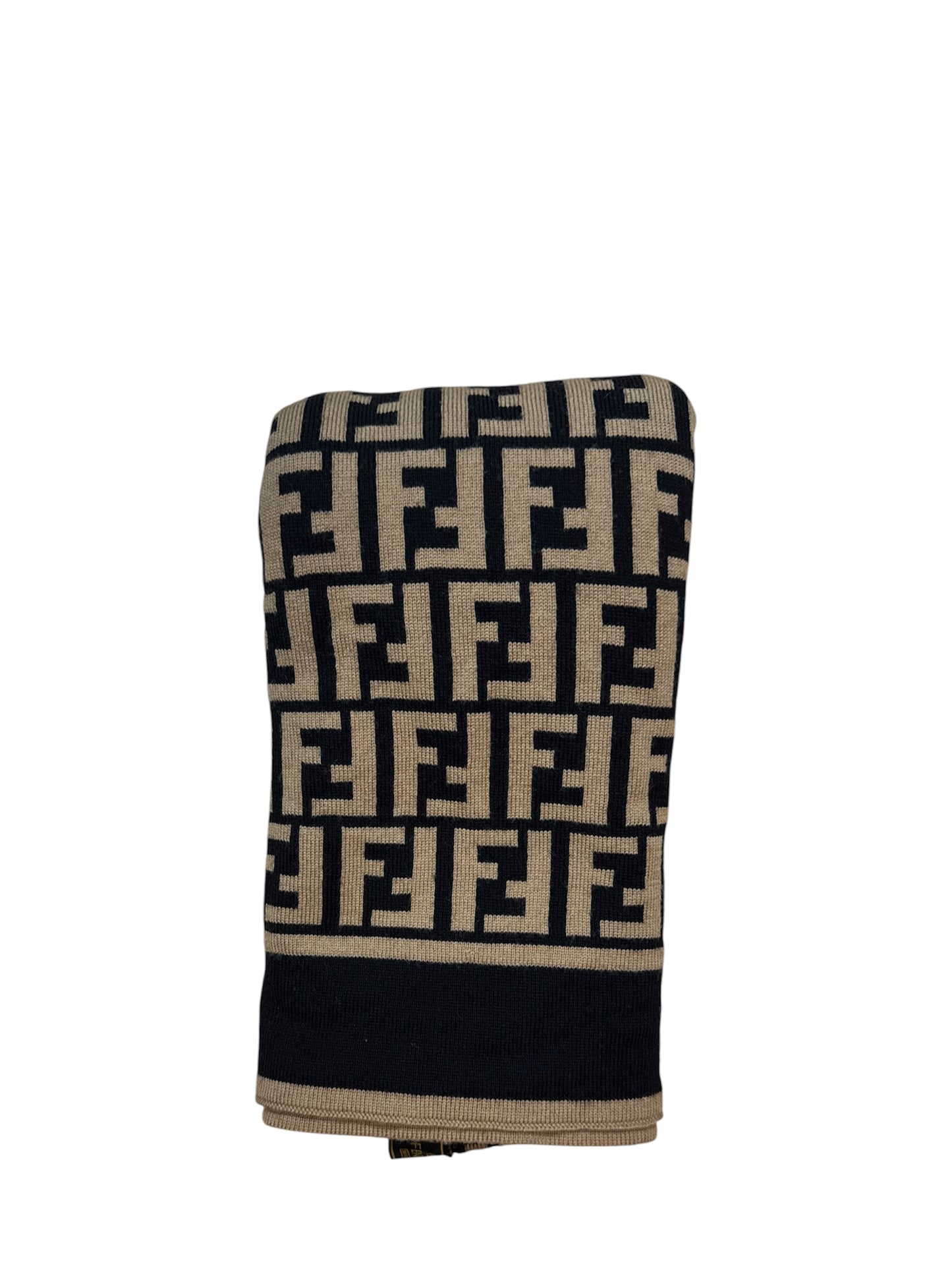 Fendi Zucca Print Wool Scarf