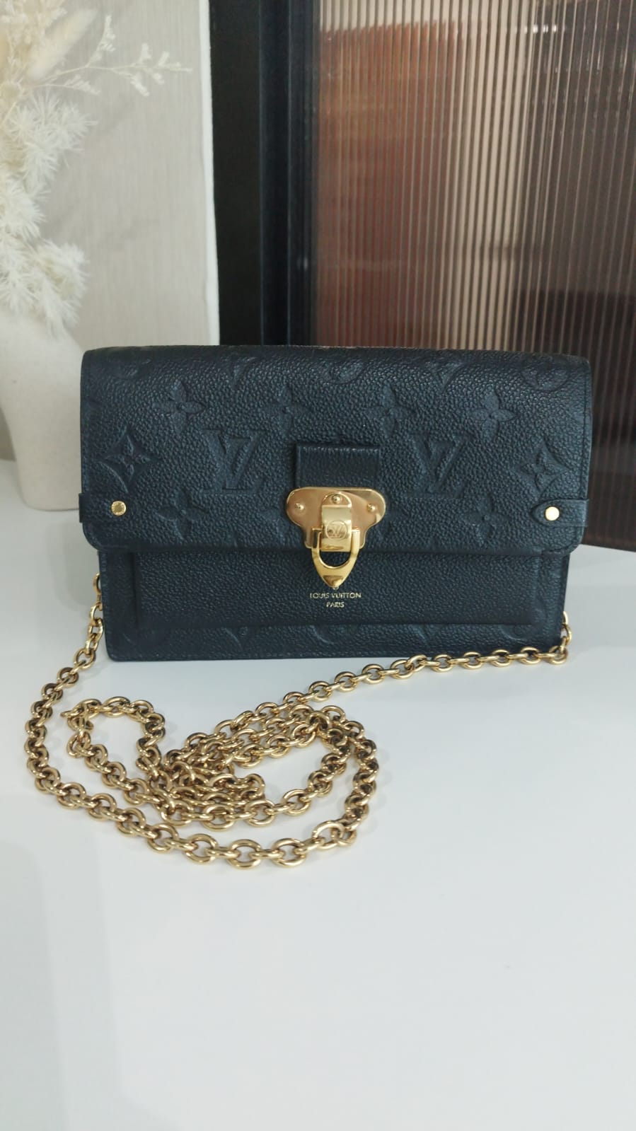 Louis Vuitton Monogram Empreinte Portefeuille Vavin Chain Wallet