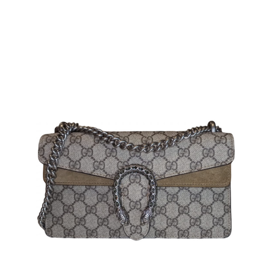 Gucci Supreme Small Dionysus GG Shoulder Bag Beige/Brown