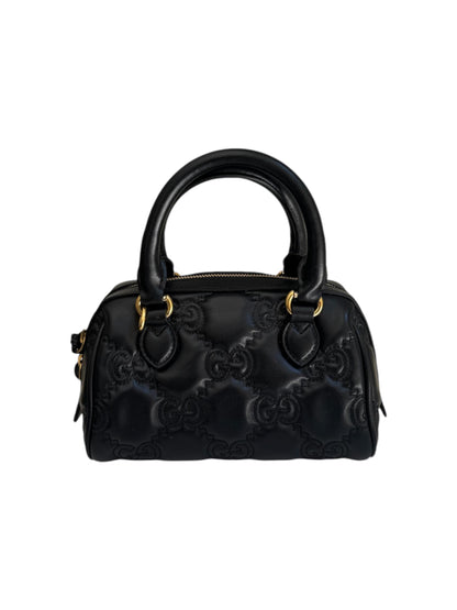 Gucci GG mini Matelasse Leather Satchel Black