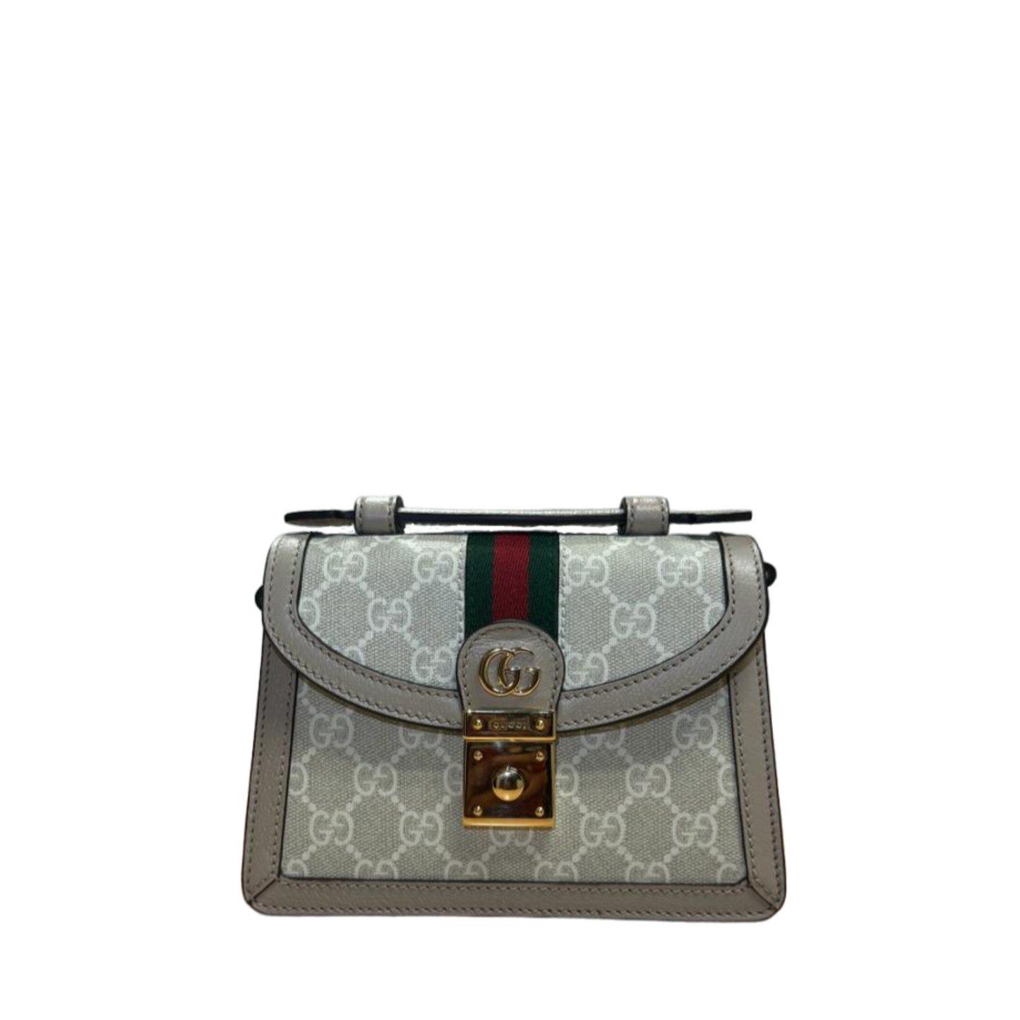 Gucci Ophidia GG Mini Shoulder Bag White and Beige