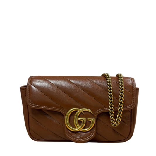 Gucci Super Mini Marmont Brown