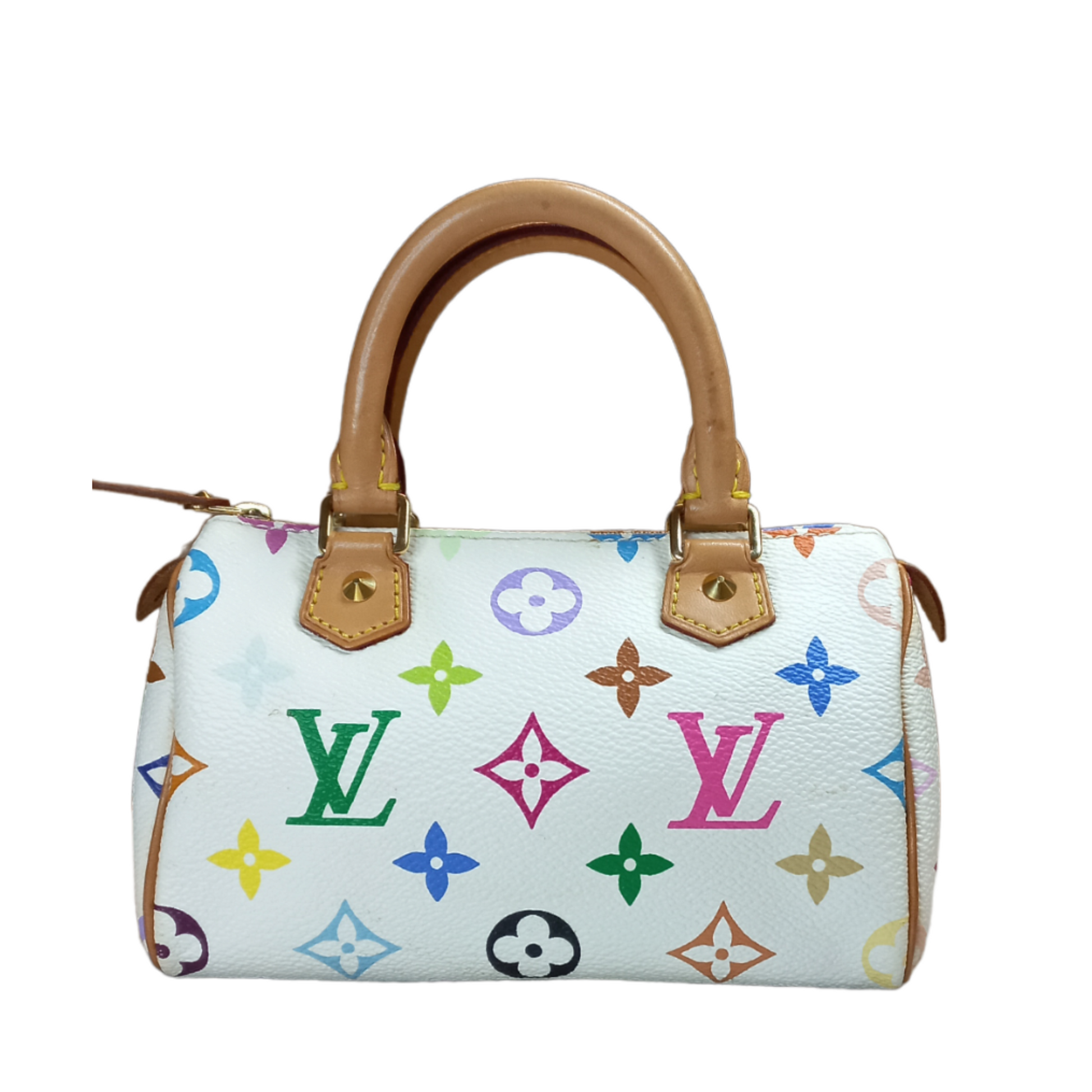 Louis Vuitton - Authenticated Speedy Handbag - Leather Multicolour for Women, Very Good Condition