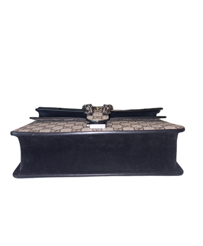 Gucci Supreme Small Dionysus GG Shoulder Bag Black