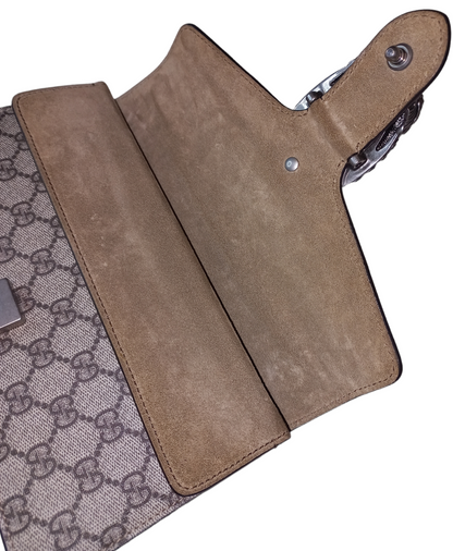 Gucci Supreme Small Dionysus GG Shoulder Bag Beige/Brown