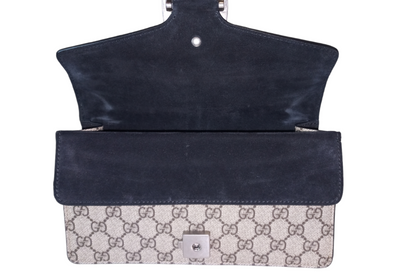Gucci Supreme Small Dionysus GG Shoulder Bag Black