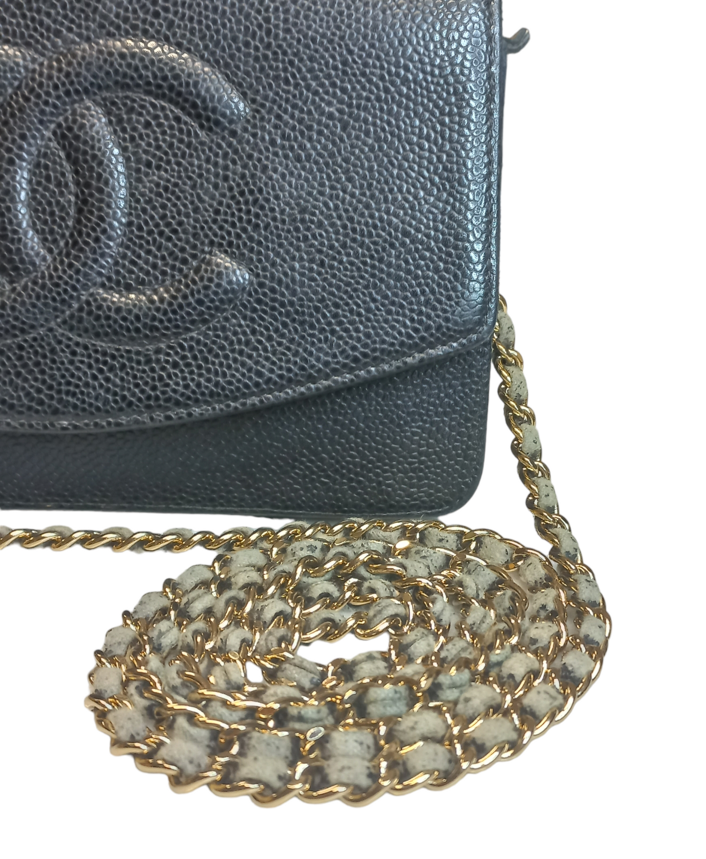 Chanel Timeless Wallet on Chain Caviar Black