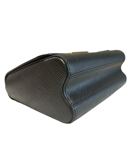 Louis Vuitton Twist MM Bag Black & Gold