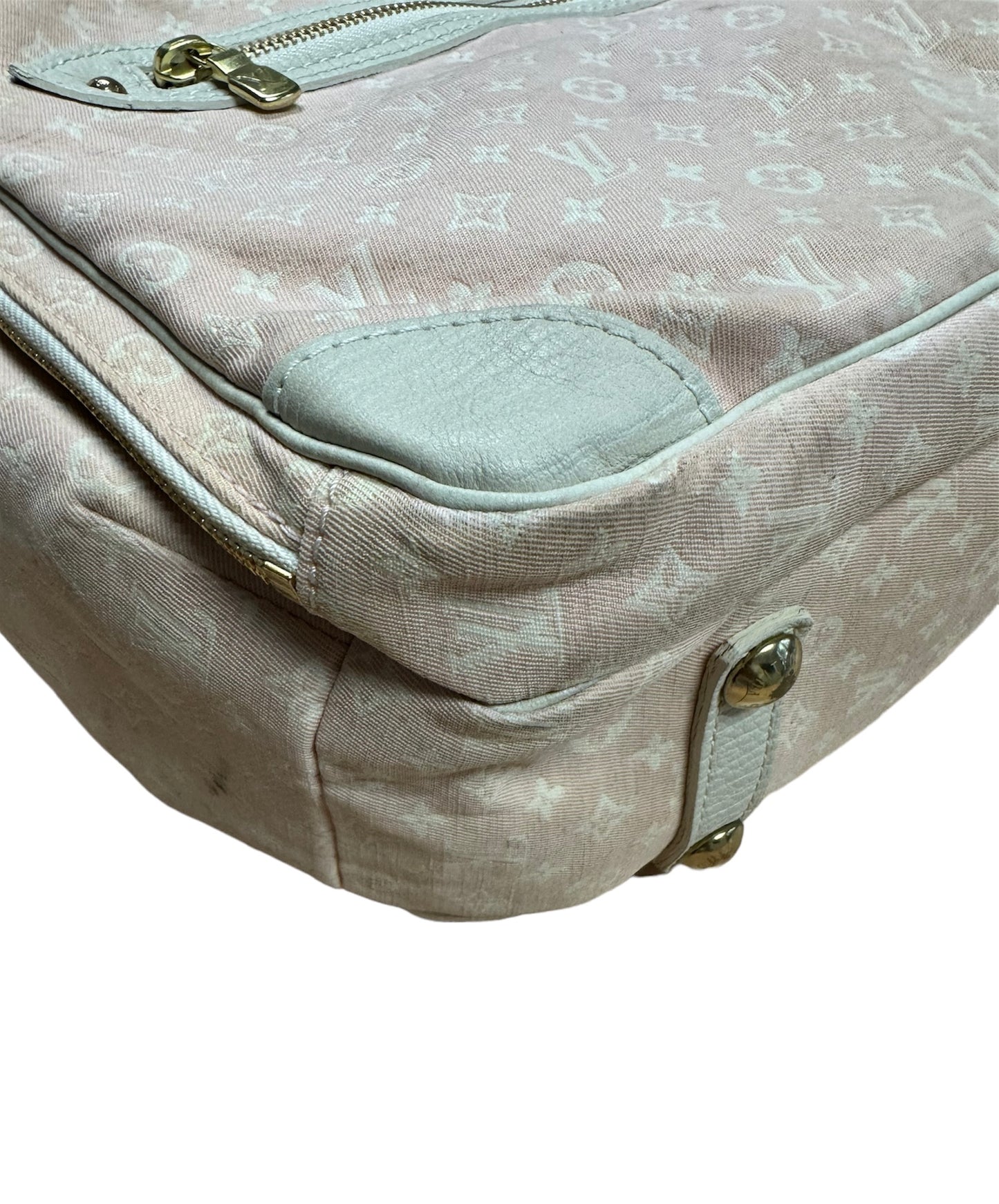 Louis Vuitton Pink Denim Diaper Nappy Bag