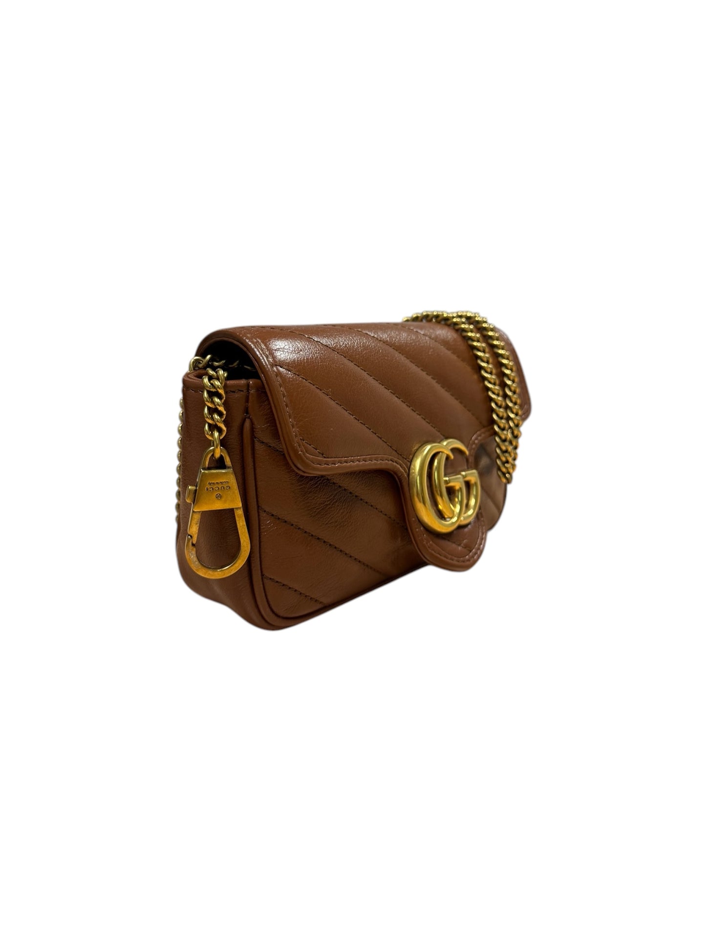 Gucci Super Mini Marmont Brown