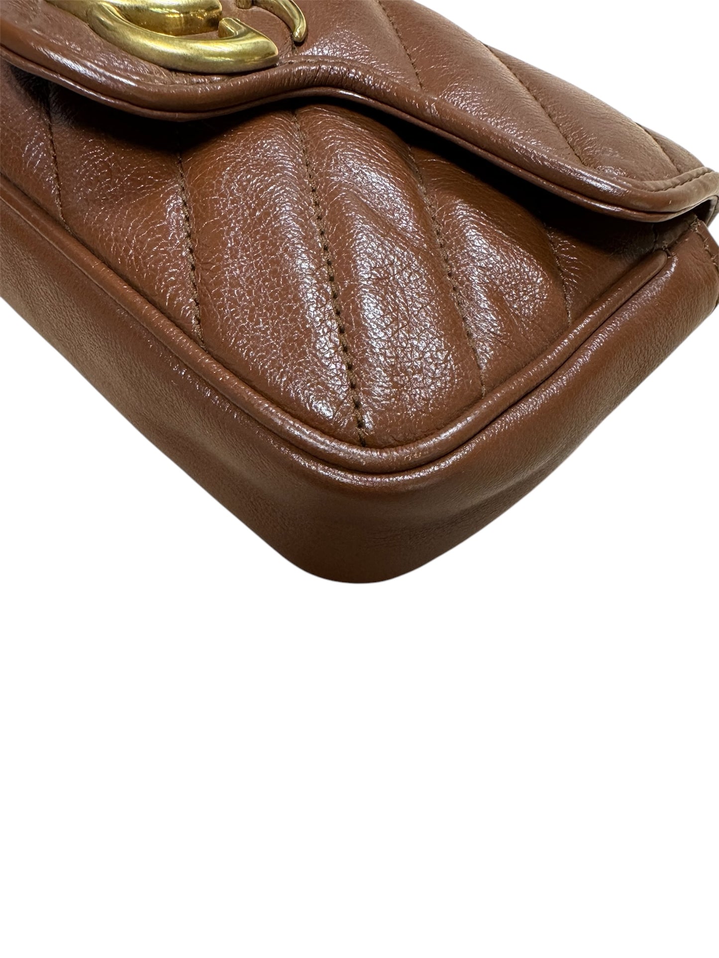 Gucci Super Mini Marmont Brown