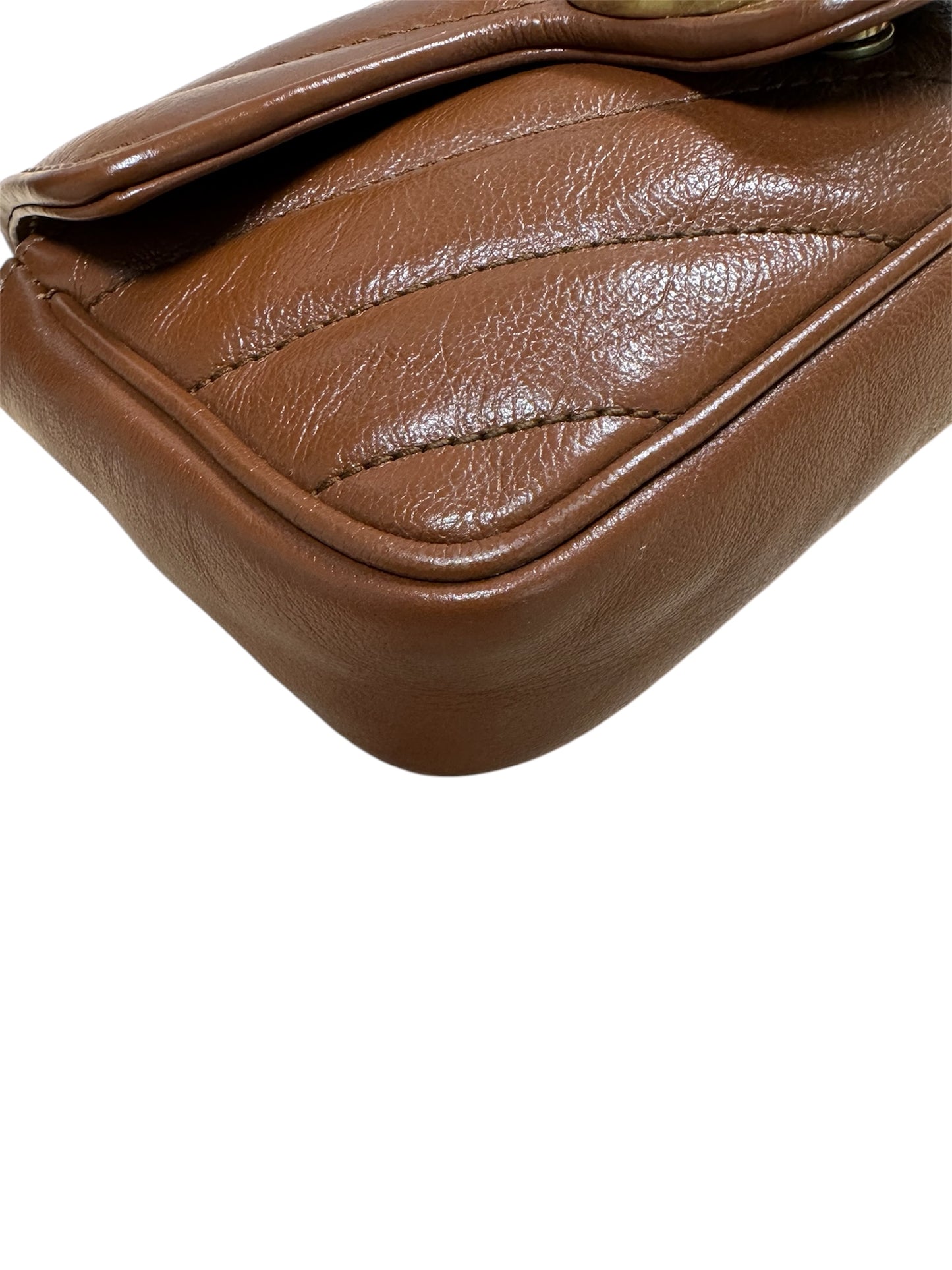 Gucci Super Mini Marmont Brown