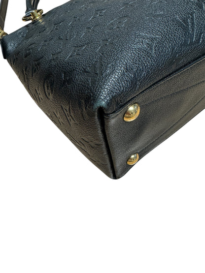 Louis Vuitton V Tote Monogram Empreinte MM Black