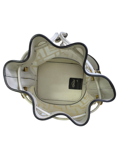 Fendi Mon Trésor PVC Bucket Bag White