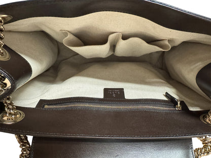 Gucci GG Canvas/Brown Emily Large Shoulder Bag