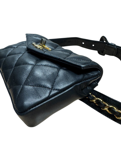 Chanel Matelasse Lamb Skin Belt Bag