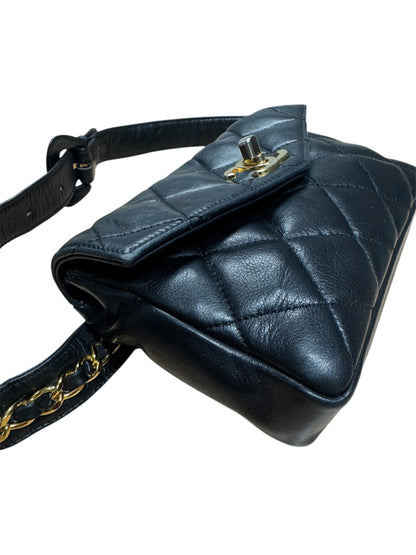 Chanel Matelasse Lamb Skin Belt Bag