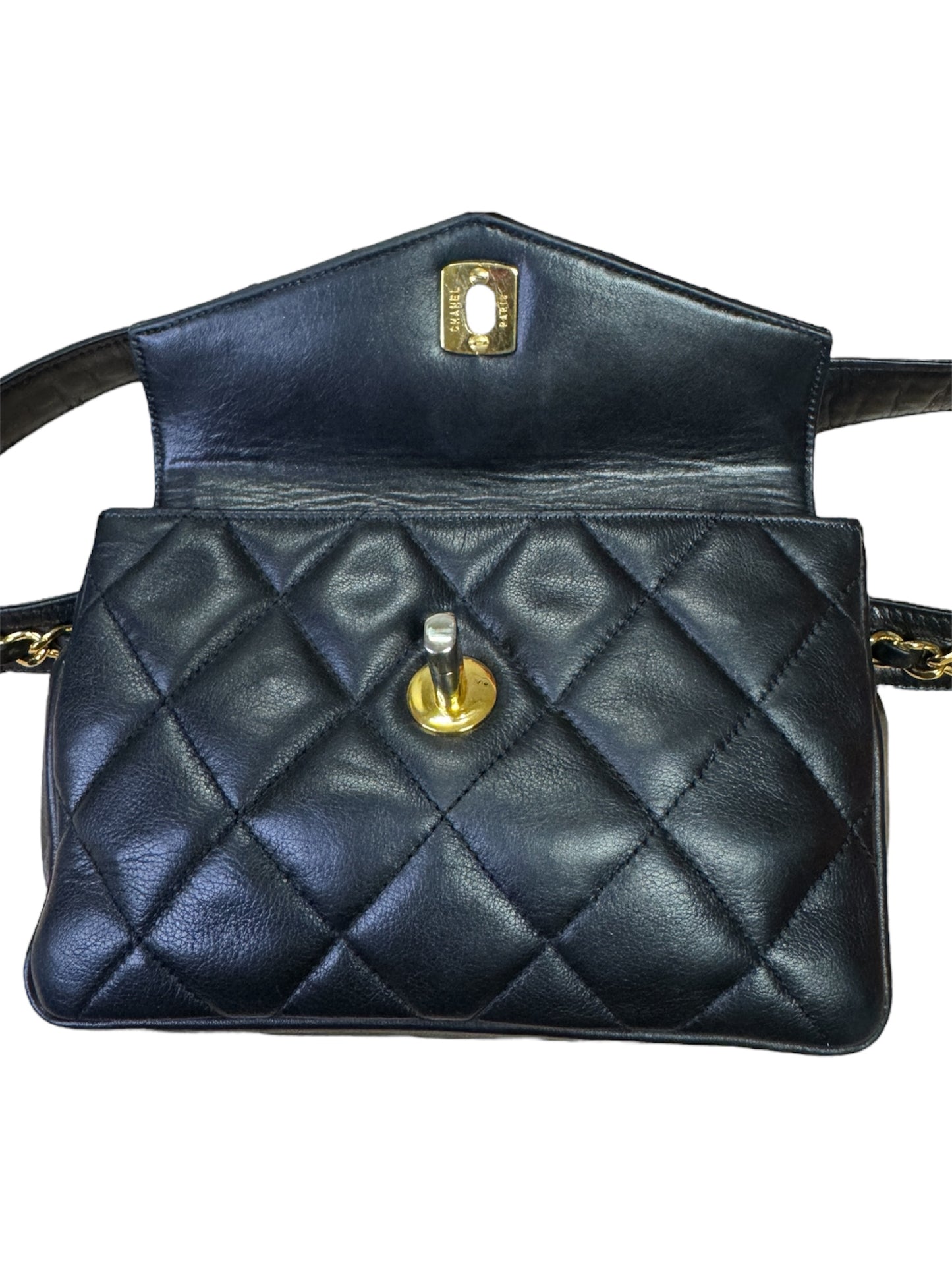 Chanel Matelasse Lamb Skin Belt Bag