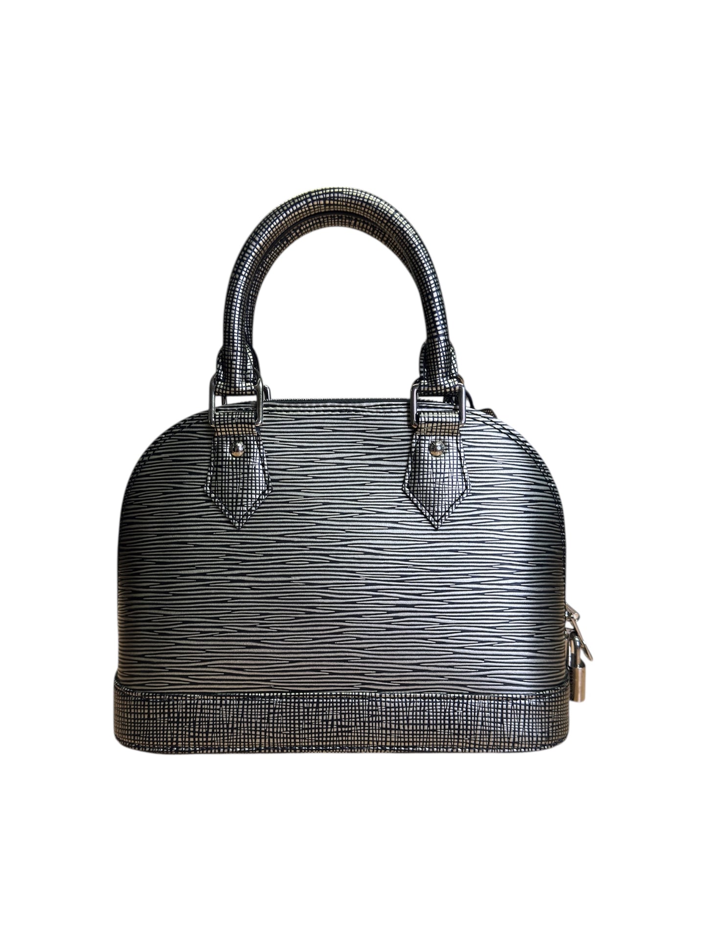 Louis Vuittion Metallic Silver Epi Alma BB