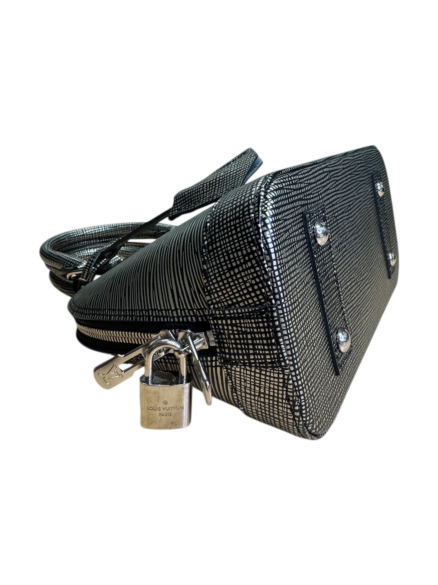 Louis Vuittion Metallic Silver Epi Alma BB
