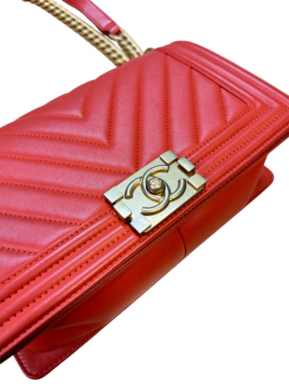 Chanel Boy Bag 25 Burnt Orange
