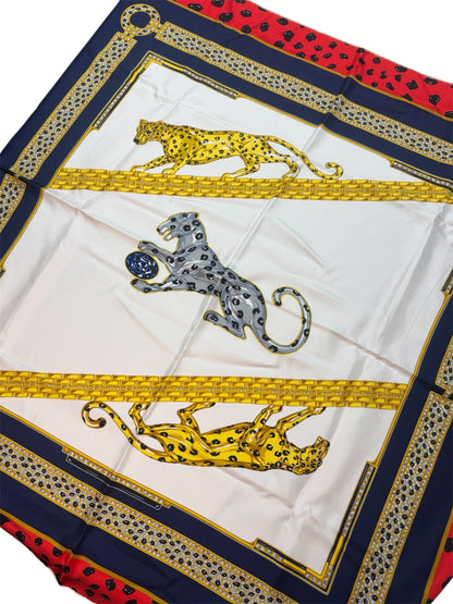 Must de Cartier silk scarf - Panther motif