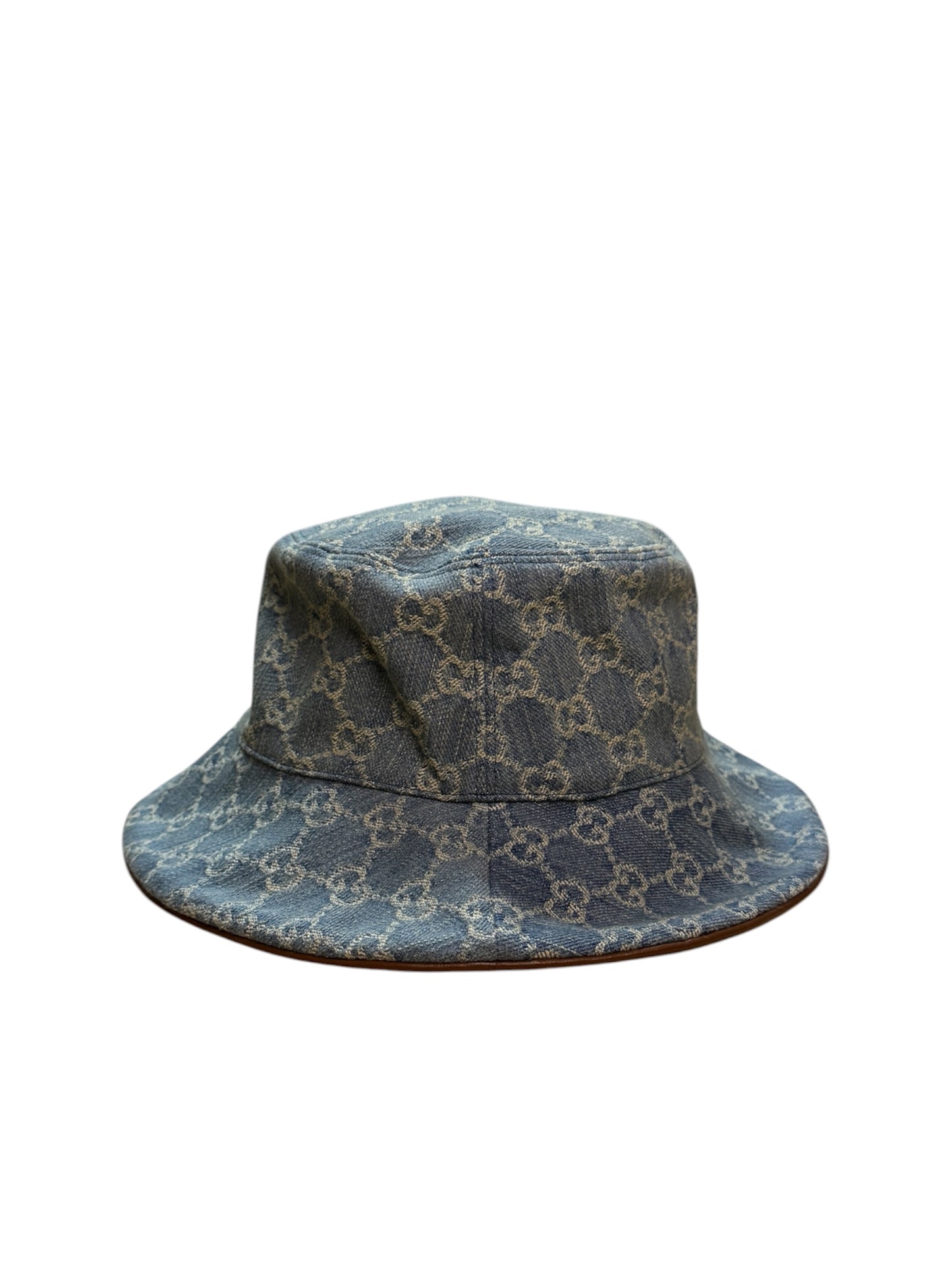 Gucci Horsebit 1955 GG Denim Bucket Hat