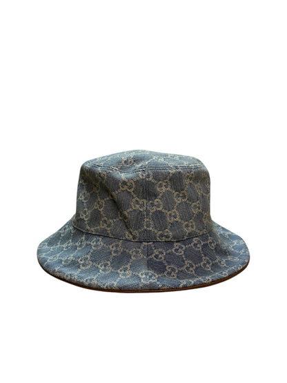 Gucci Horsebit 1955 GG Denim Bucket Hat