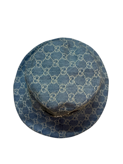 Gucci Horsebit 1955 GG Denim Bucket Hat