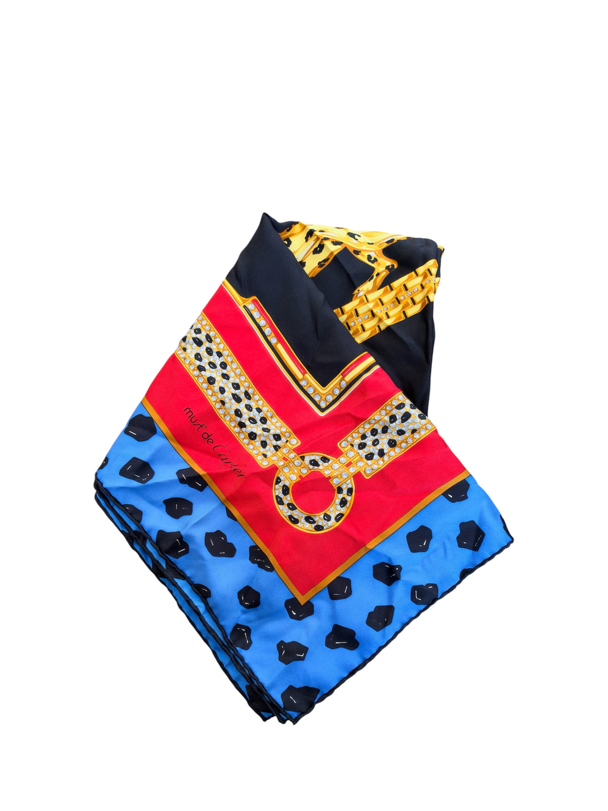 Must de Cartier silk scarf - Panther motif