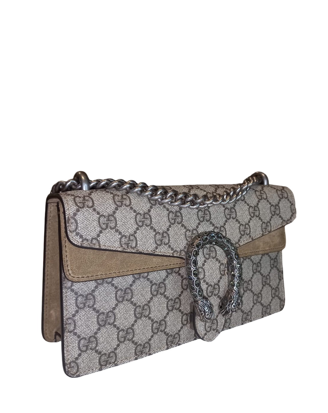 Gucci Supreme Small Dionysus GG Shoulder Bag Beige/Brown