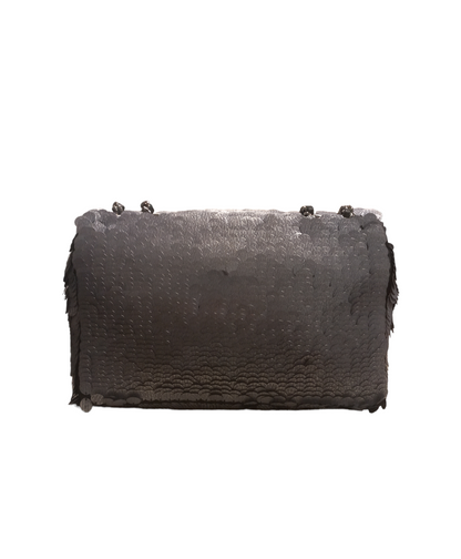 Chanel Dark Grey Sequin Small Flap Bag