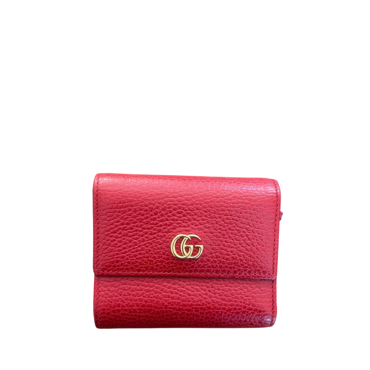 Gucci GG Marmont Trifold Wallet Red