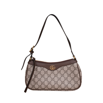 Gucci Ophidia GG Supreme Small Shoulder Bag Beige & Brown