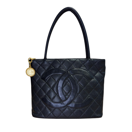 Chanel Caviar Medallion Tote Bag