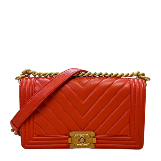 Chanel Boy Bag 25 Burnt Orange