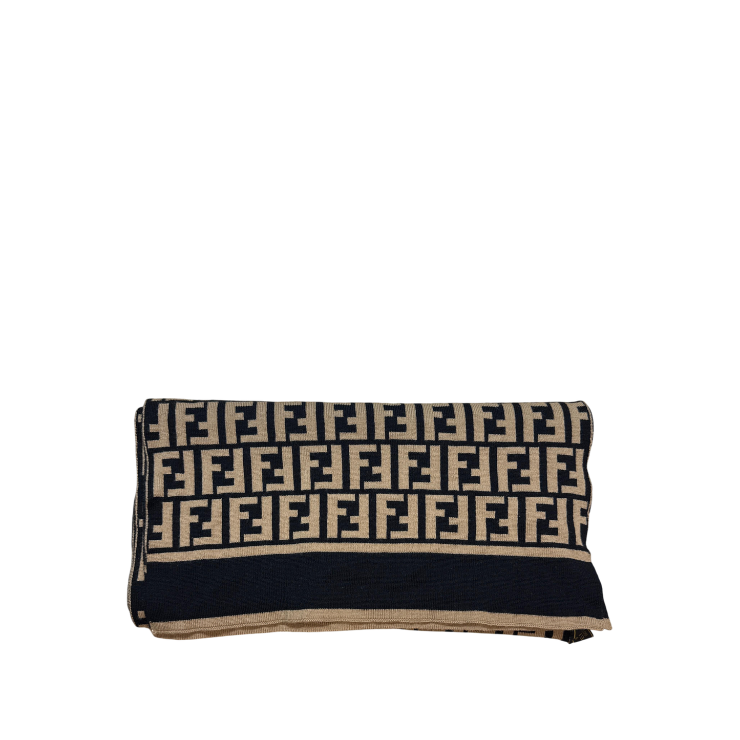 Fendi Zucca Print Wool Scarf