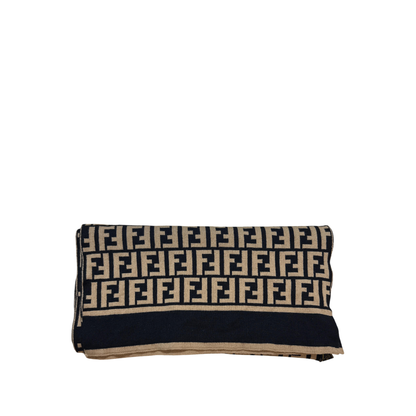 Fendi Zucca Print Wool Scarf