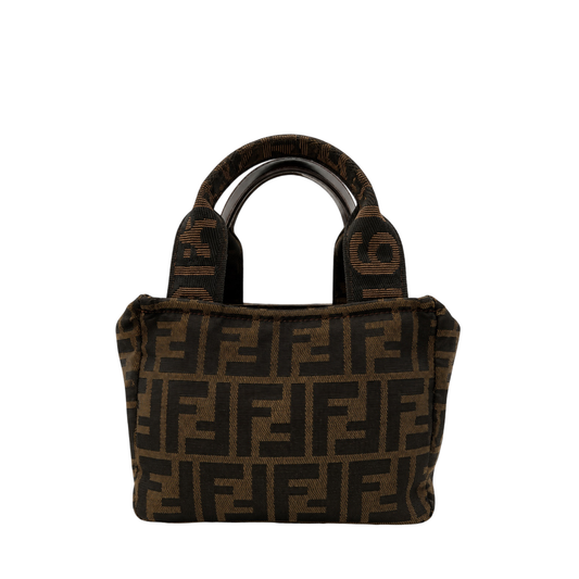 Fendi Vintage Zucca Mini Top-Handle Bag